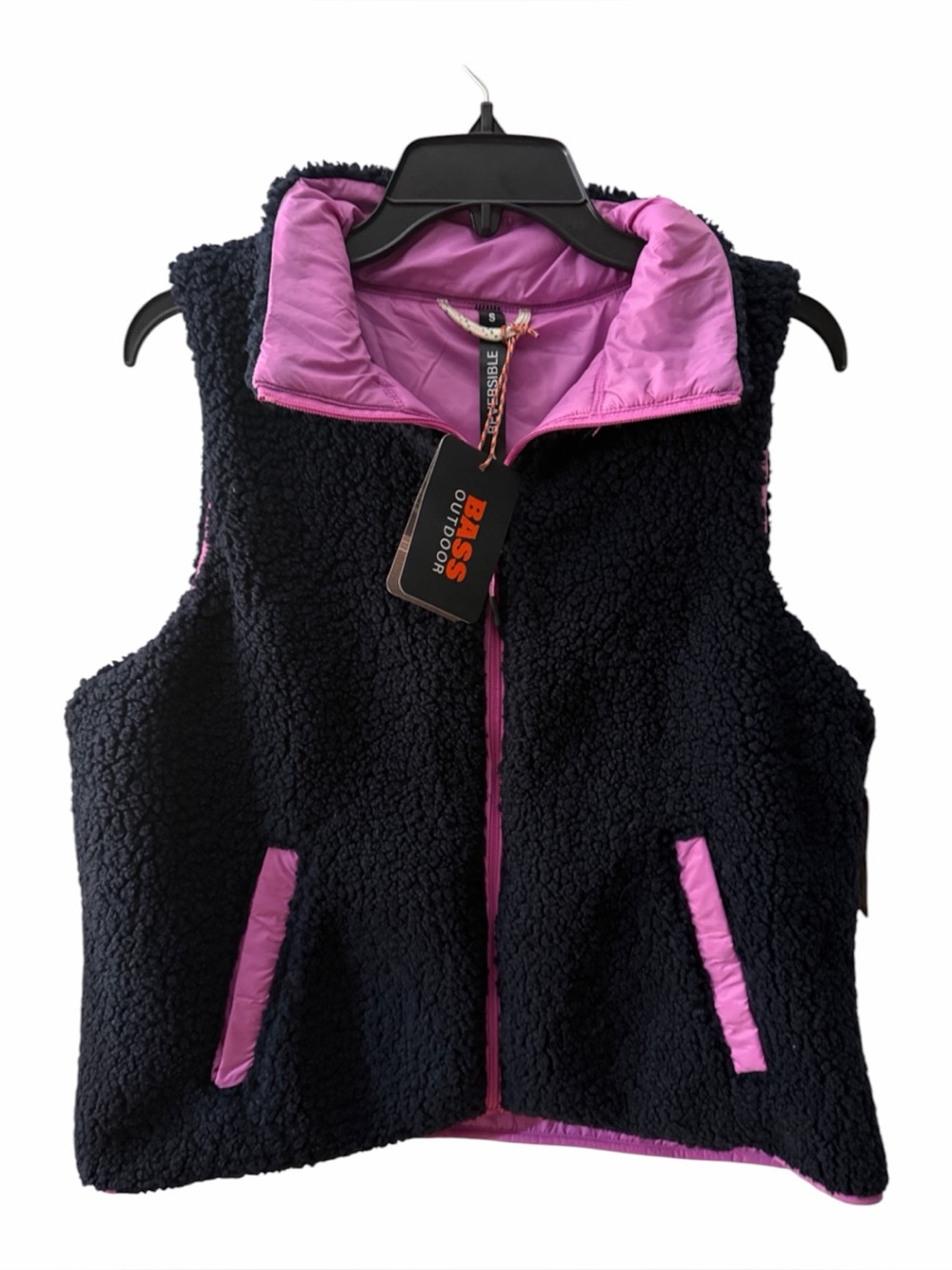 BASS outdoor women’s reversible zip vest Small